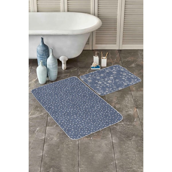 Plave kupaonske prostirke u setu od 2 kom 100x60 cm - Minimalist Home World-image-3