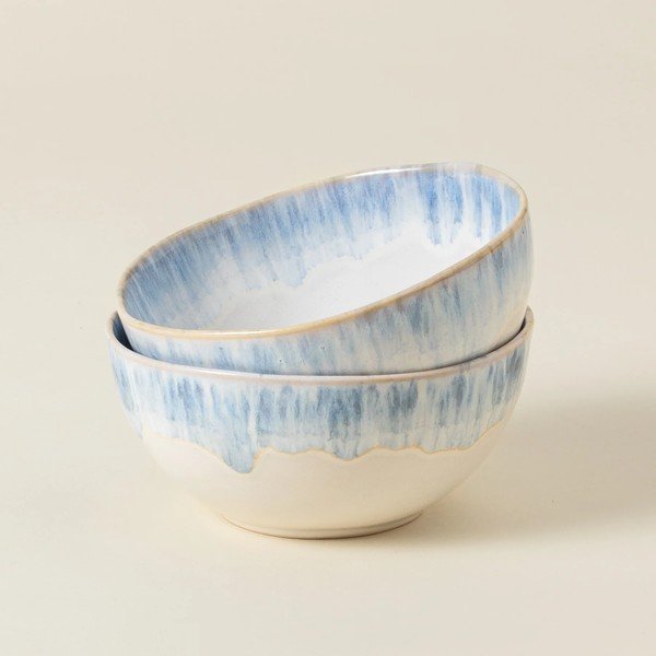 Bijela/svijetlo plava zdjela od kamenine ø 16 cm Brisa – Costa Nova-image-1