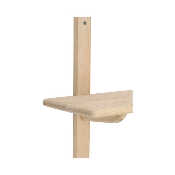Polica s više razina od punog hrasta u svijetloj prirodnoj boji 70 cm Albin – Ellos Home-image-3