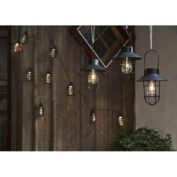 LED vanjska svjetiljka sa solarnim panel (visina 21 cm) Cage – Star Trading-image-1