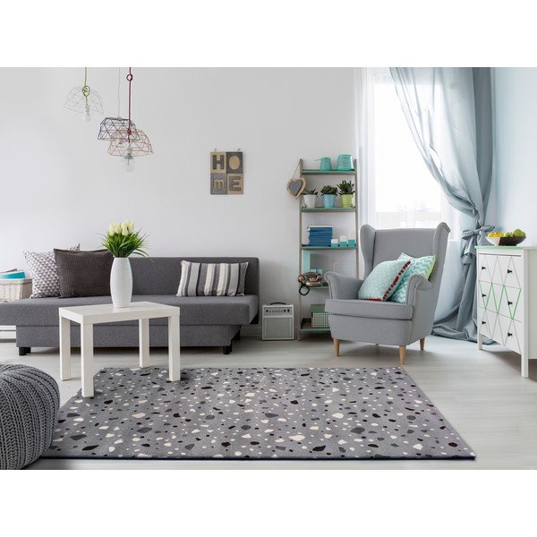 Sivi tepih Universal Adra Punto, 57 x 110 cm-image-1