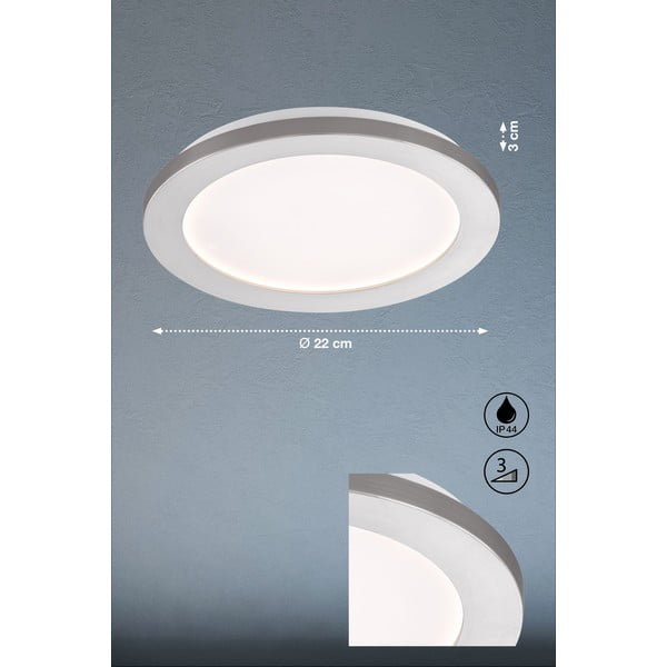 LED stropno svjetlo srebrne boje Gotland - Fischer & Honsel-image-3