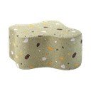 Zeleni dječji tabure od bouclé tkanine/od šenila Terrazzo Cloud – Wigiwama
