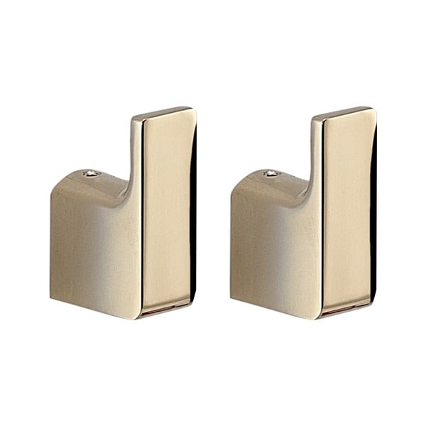 Metalne zidne kuke u setu 2 kom u zlatnoj boji Gedy Pirenei – Sapho