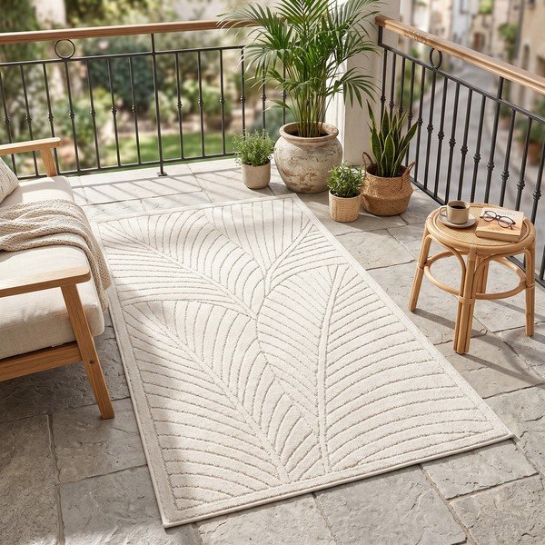 Krem unutarnja i vanjska staza 80x250 cm Nova 1203 – Ayyildiz Carpets-image-1