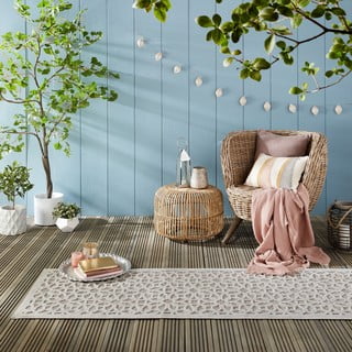 Siva vanjska staza 230x66 cm Argento - Flair Rugs