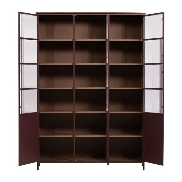 Bordo metalna vitrina 140x200x42 cm Exhibit – WOOOD-image-1