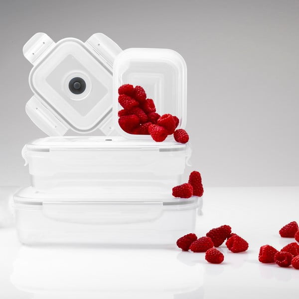 Set s 3 kutije za hranu i vakuumska pumpica Compactor Food Saver-image-4