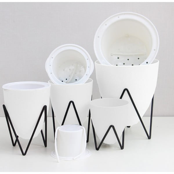 Bijela samozalijevajuća tegla za cvijeće Tomasucci Poppy, ø 19 cm-image-2