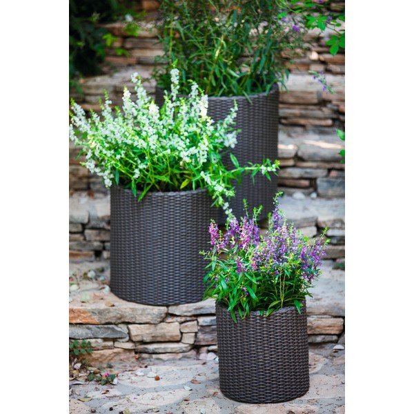 Tamno siva tegla za cvijeće Keter Planter, ø 35 cm-image-1