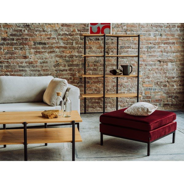Crni regal u dekoru hrasta 110x150 cm Rave - CustomForm-image-4