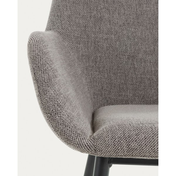 Siva podstavljena blagovaonska stolica Konna – Kave Home-image-4