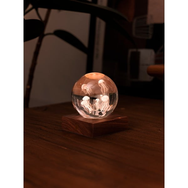 Tamno smeđi svjetlosni ukras s USB Amber – Gingko-image-3