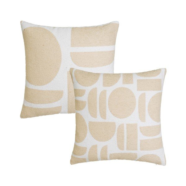 Ukrasni jastuci u setu 2 kom od boucle tkanine 45x45 cm Mid Century – Casa Selección