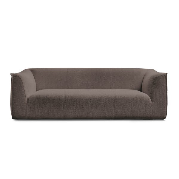 Smeđa sofa od bouclé tkanine 242 cm Giorgia – Bobochic Paris