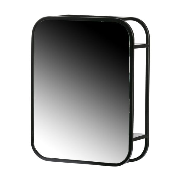 Ogledalo u crnom metalnom okviru WOOOD Olivia, 45 x 35 cm