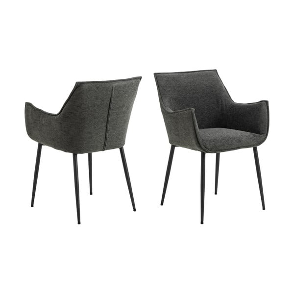 Tamno siva podstavljena blagovaonska stolica Bonita – Actona-image-3