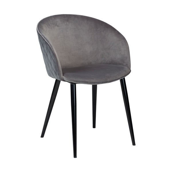 Blagovaonski stolac od sivog baršuna Dual - DAN-FORM Denmark