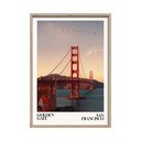 Tiskana slika s okvirom 50x70 cm Golden Gate – Styler