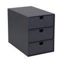 Tamno siva kutija s ladicama s 3 ladice Bigso Box of Sweden Ingrid