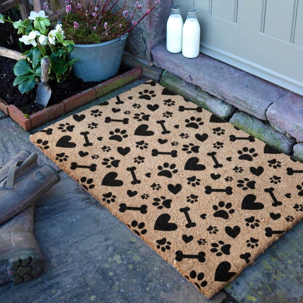 Otirač od kokosovih vlakana 40x60 cm Paws and Bones – Artsy Doormats-image-2