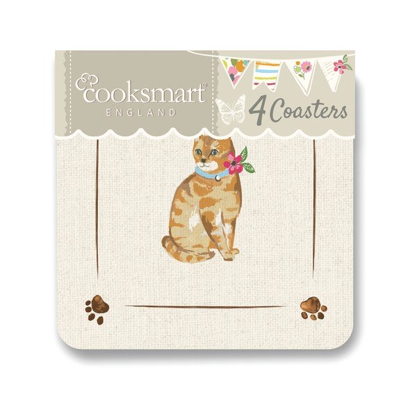 Cooksmart ® Cats on Parade set od 4 podmetača od pluta-image-2