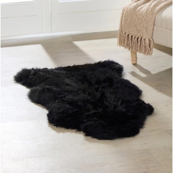 Crno ovčje krzno Native Natural Sheep 60 x 120 cm-image-1