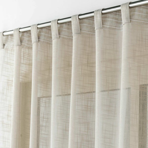 Smeđa prozirna zavjesa 140x240 cm Haltona – douceur d'intérieur-image-2