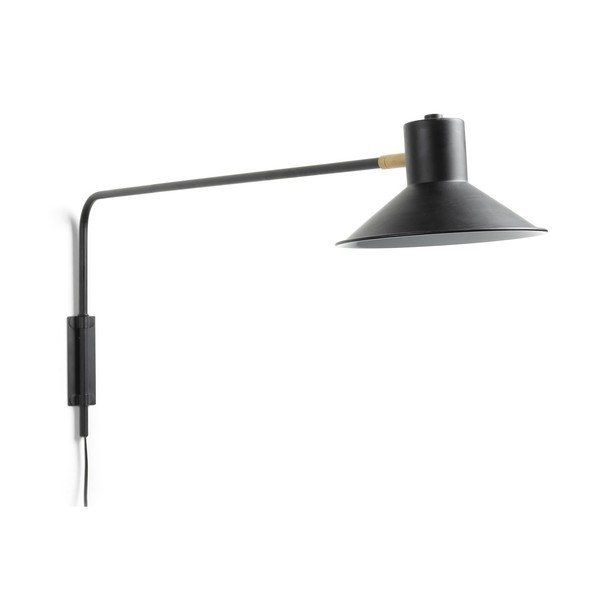 Crna zidna lampa ø 20 cm Aria – Kave Home
