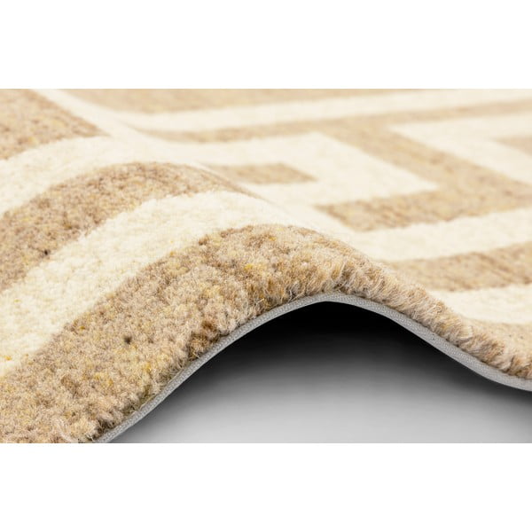 Svjetlo smeđi vuneni tepih 133x180 cm Cesar – Agnella-image-2