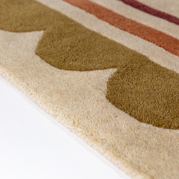 Ručno rađen vunen tepih u prirodnoj boji 120x170 cm Lois – Flair Rugs-image-3