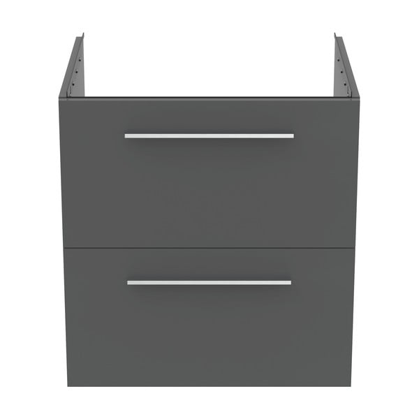 Sivi zidni ormarić za ispod umivaonika 60x63 cm i.Life B – Ideal Standard