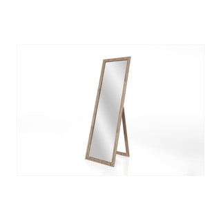 Samostojeće ogledalo sa smeđim okvirom Styler Sicilia, 46 x 146 cm