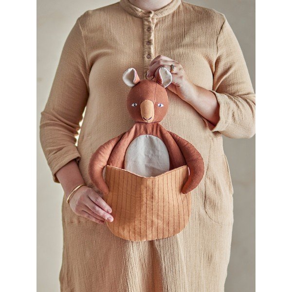 Smeđa tekstilna dječja kutija za pohranu 46x7,5x33 cm Toto – Bloomingville Mini-image-3