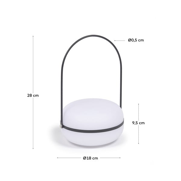 Vanjska svjetiljka sa crnom ručkom Kave Home Tea-image-3