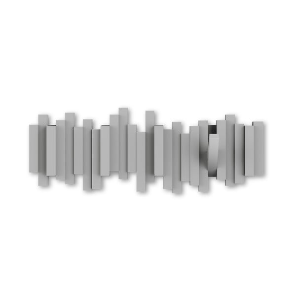 Siva plastična zidna vješalica Sticks - Umbra