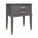 Tamno sivi noćni ormarić Westerleigh – CosmoLiving by Cosmopolitan