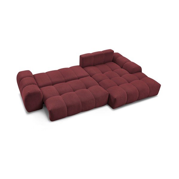 Bordo sklopiva/s prostorom za odlaganje kutna garnitura od šenila (s desnim kutom/s ležaljkom) Everest – Bobochic Paris-image-4