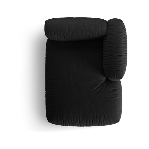 Crna modularna sjedeća garnitura (s desnim kutom) Martina – Micadoni Home-image-4