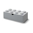 Siva kutija s ladicom LEGO® Brick, 31,6 x 11,3 cm