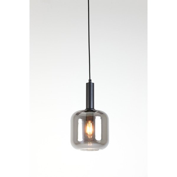 Siva stropna svjetiljka sa staklenim sjenilom ø 16 cm Lekar - Light & Living-image-2