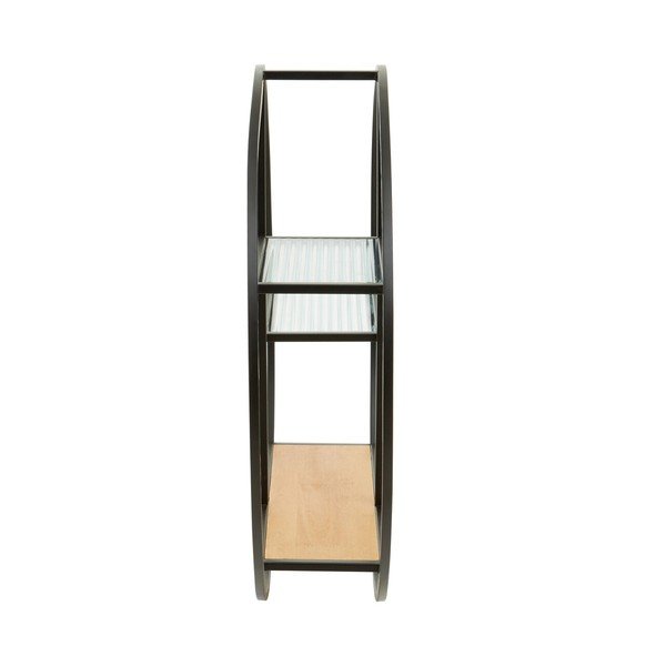 Crna/u prirodnoj boji metalna polica s više razina 61 cm Mataram – Premier Housewares-image-2