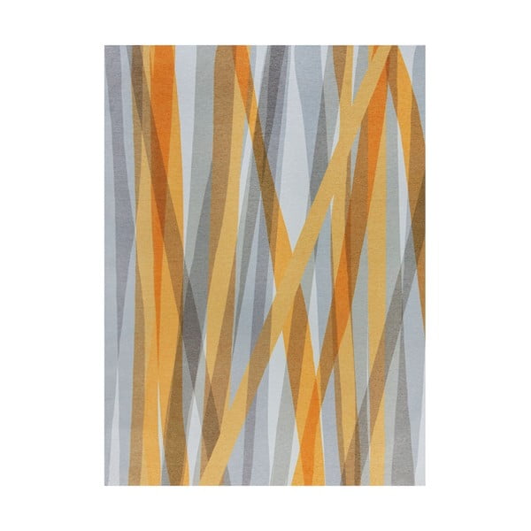 Narančasto-sivi dvoslojni tepih Flair Rugs MATCH Isabella, 120 x 170 cm