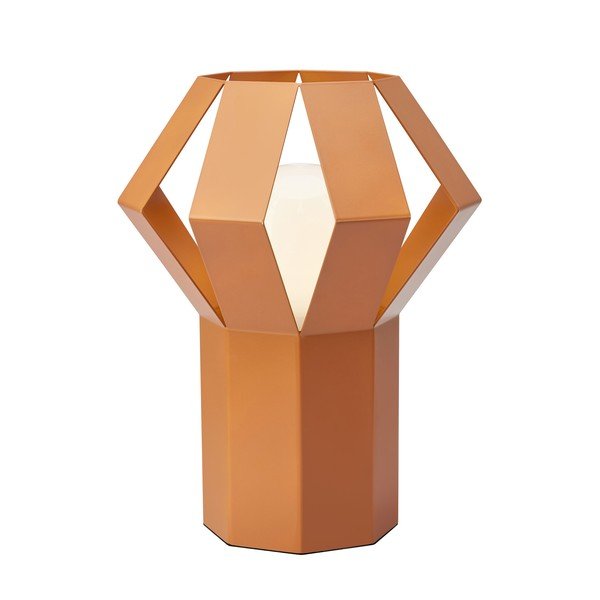 Narančasta metalna stolna lampa s metalnim sjenilom (visina 27 cm) Octa – Markslöjd