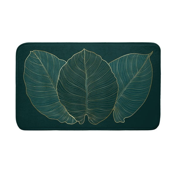Tamno zelena kupaonska prostirka 45x75 cm Jade – douceur d'intérieur