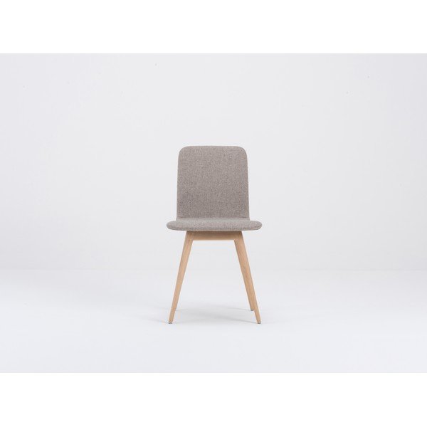 Bež stolica s hrastovom bazom Gazzda Ena-image-4