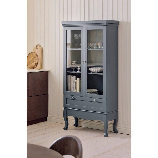 Siva viseća vitrina od MDF-a 85x170,5x35 cm Prato – Ellos Home-image-3