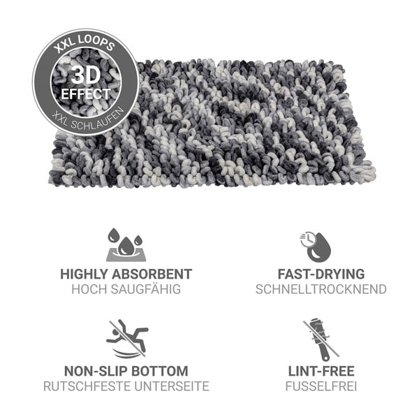 Prljavo plava tekstilna kupaonska prostirka 60x90 cm Lerici – Wenko-image-4