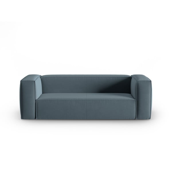 Plava baršunasti sofa 200 cm Mackay – Cosmopolitan Design