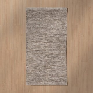 Smeđi obostrani tepih od mješavine vune 80x150 cm – Ixia